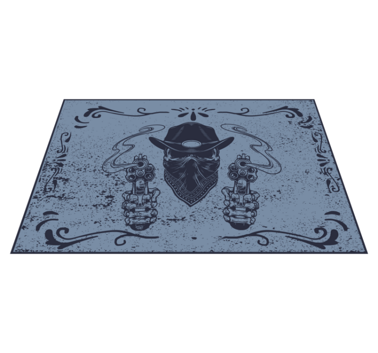 Individuais de mesa originais cowboy com armas - TenStickers