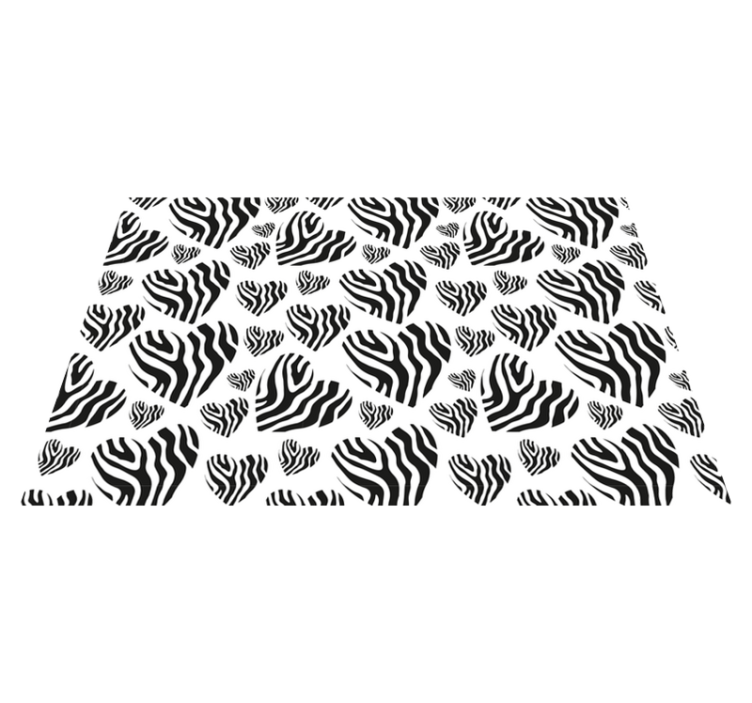 Individuais de mesa de texturas Animal print coração - TenStickers