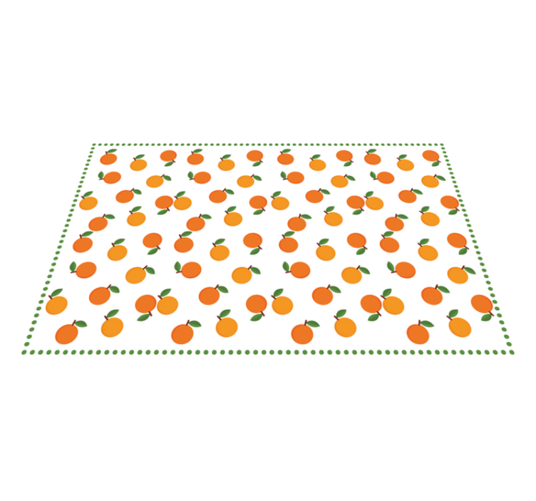 Individuais de mesa de cítricos laranja - TenStickers