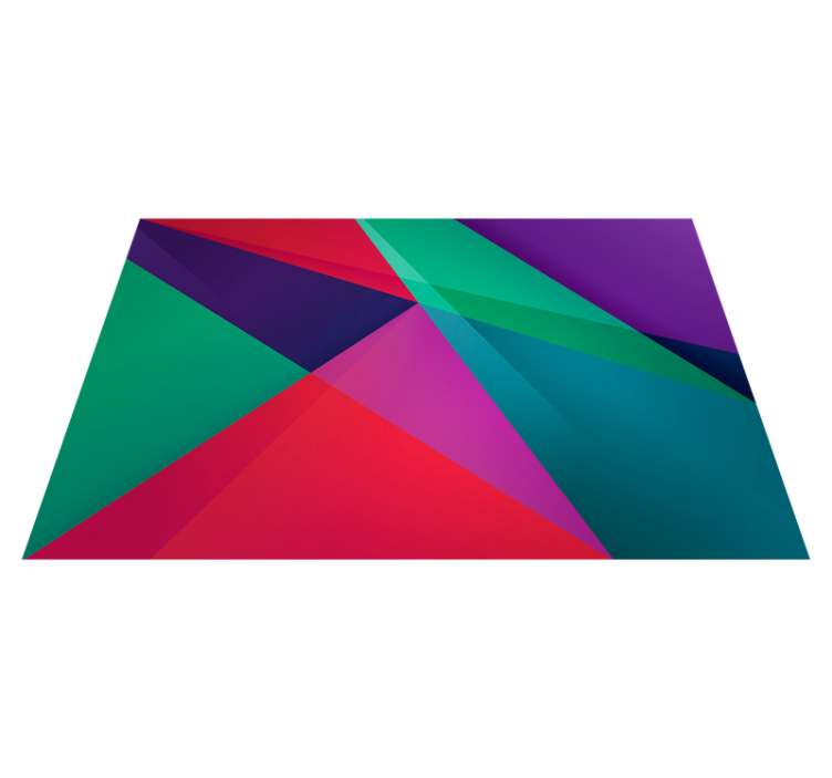 Individuais de mesa modernos com design geométrico colorido - TenStickers