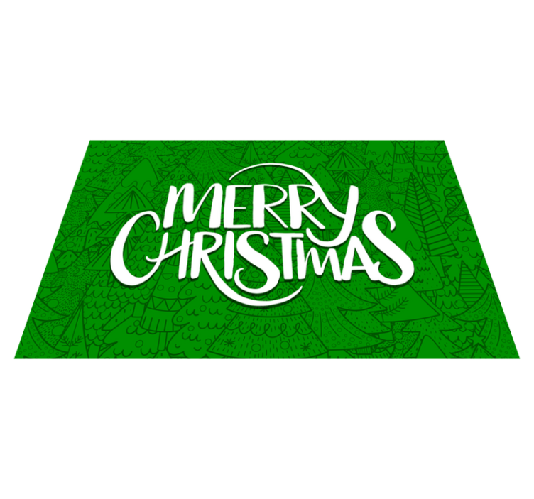 Individuais de mesa de Natal árvores engraçadas - TenStickers