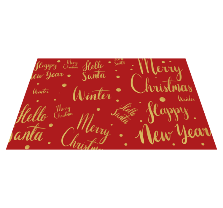 Individuais de mesa de natal com padrões festivos - TenStickers
