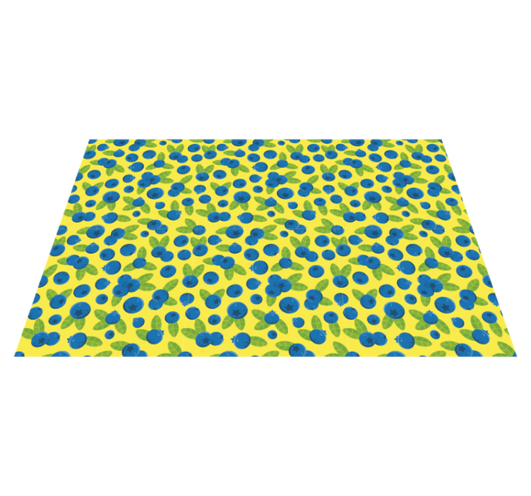 Individuais de mesa originais padrão colorido de mirtilo - TenStickers