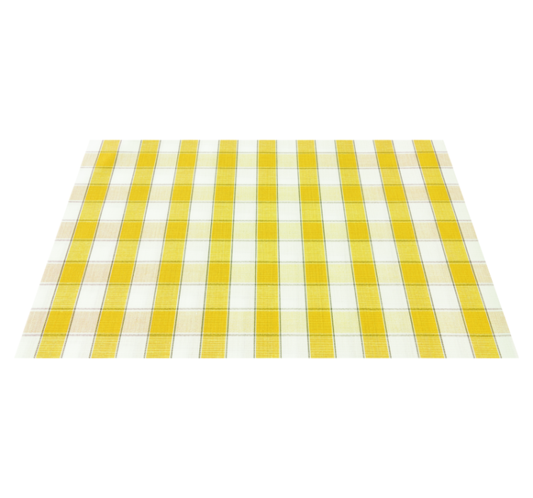 Individuais de mesa de texturas padrão xadrez amarelo - TenStickers
