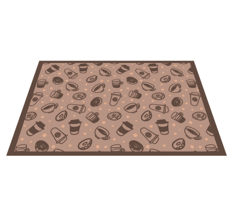 Individuais de mesa originais com estampas de xícaras - TenStickers