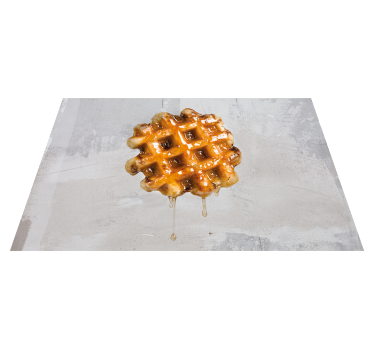 Individuais de mesa originais waffle de xarope dourado - TenStickers