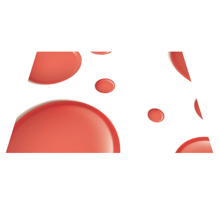 Individuais de mesa vermelhos Círculos modernos vermelhos - TenStickers