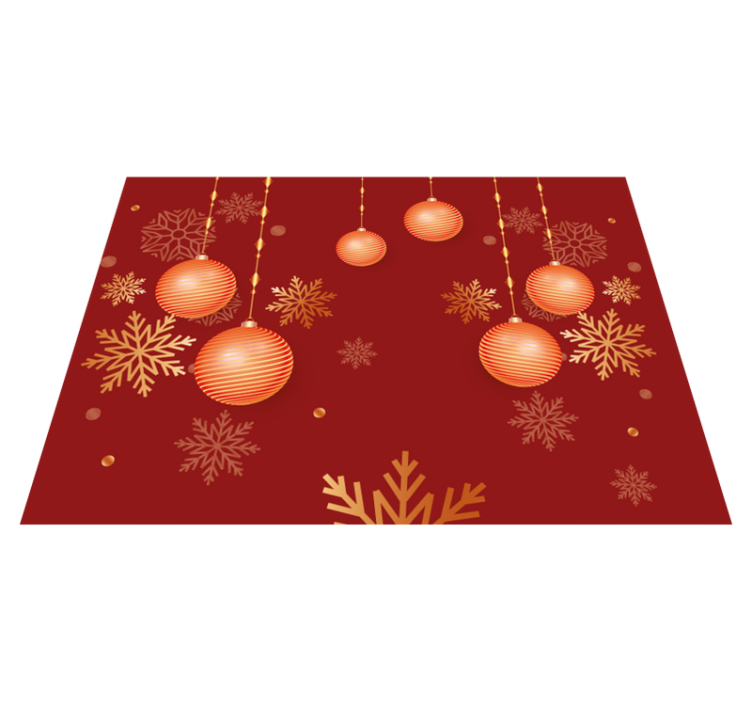 Individuais de mesa elegantes Bolas de natal - TenStickers