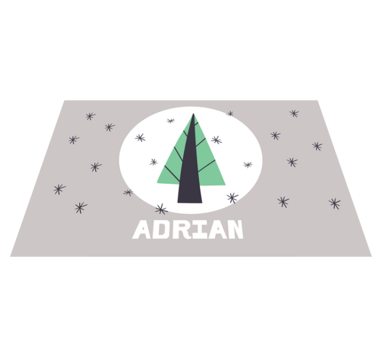 Individuais de mesa de Natal árvore de natal personalizada - TenStickers