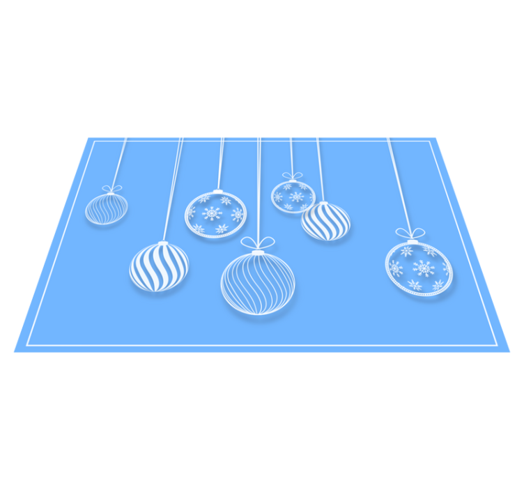 Individuais de mesa de natal enfeites pendentes - TenStickers