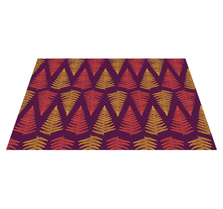 Individuais de mesa de texturas com fundo de folhagens - TenStickers