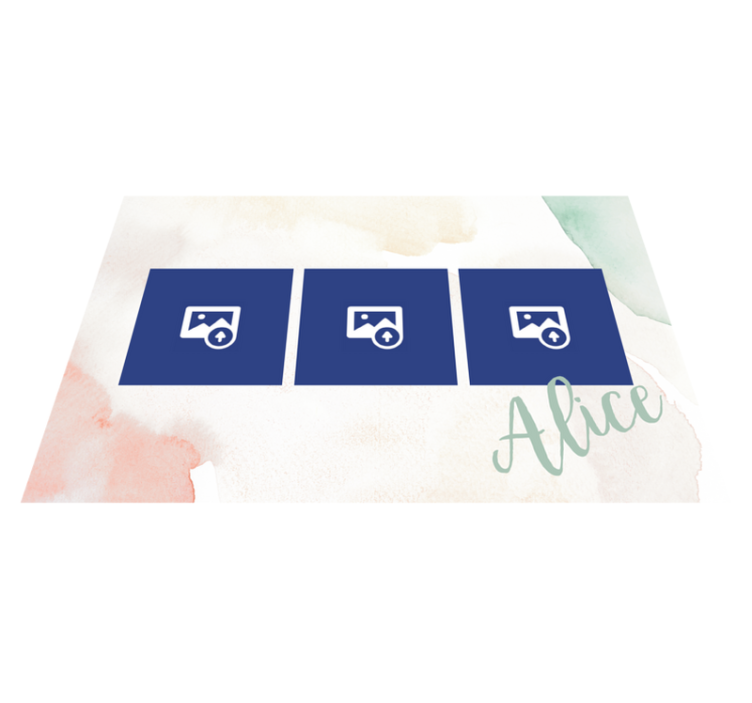 Individuais de mesa originais exibição de memórias fotos - TenStickers