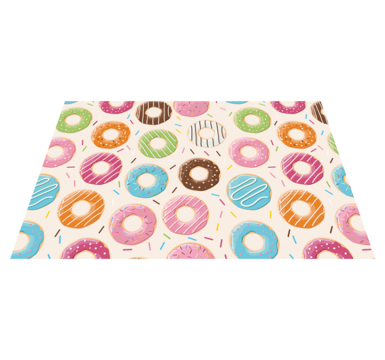 Individuais de mesa infantis Fundo de rosquinhas - TenStickers