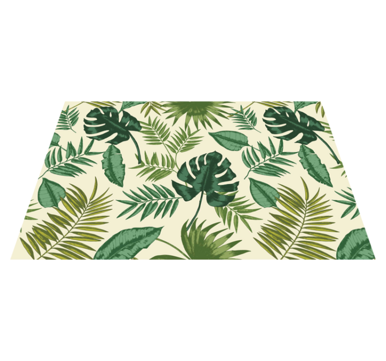 Individuais de mesa para restaurantes Padrão tropical elegante - TenStickers