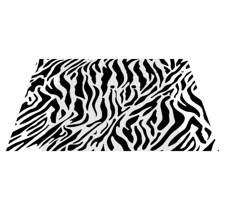 Individuais de mesa de texturas com estampa de zebra - TenStickers