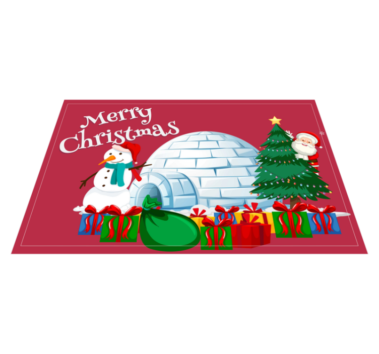 Individuais de mesa de Natal Motivos e texto de férias - TenStickers