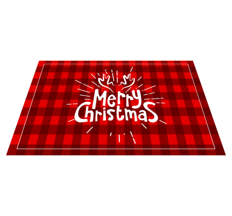 Individuais de mesa de Natal Padrão de figuras geométricas - TenStickers