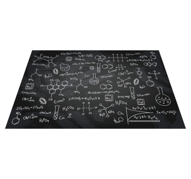 Individuais de mesa para casa Símbolos de química - TenStickers