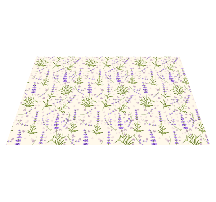 Individuais de mesa de texturas padrão floral lavanda - TenStickers