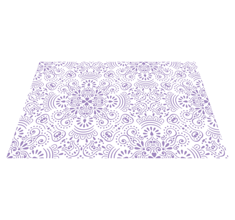 Individuais de mesa elegantes Padrão de mandala lavanda - TenStickers