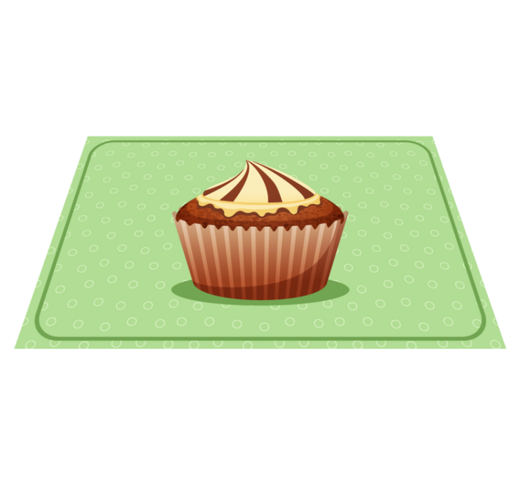 Individuais de mesa originais gráfico de cupcake - TenStickers