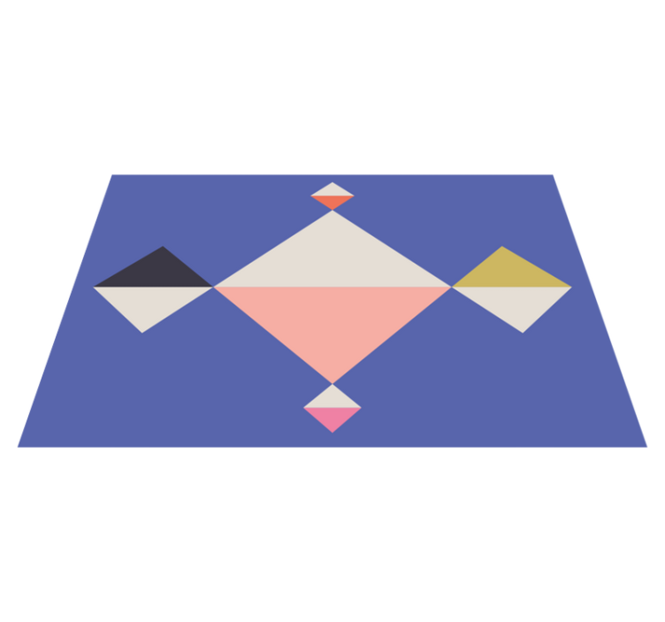 Individuais de mesa modernos quadrados coloridos geométricos - TenStickers