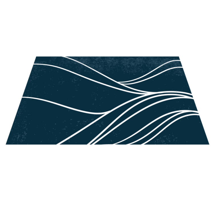 Individuais de mesa modernos com padrão de ondas elegante - TenStickers