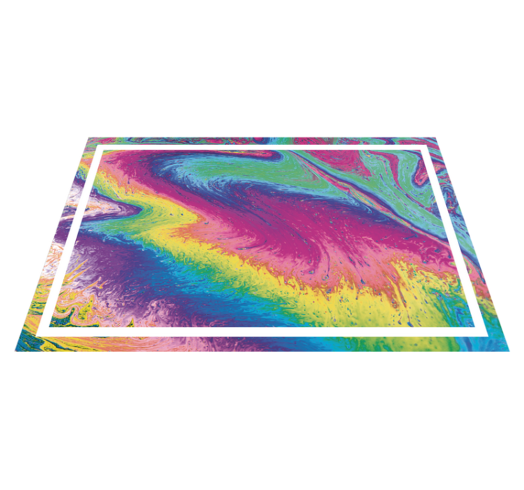 Individuais de mesa originais com motivo abstrato vibrante - TenStickers