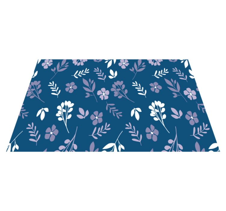 Individuais de mesa de texturas padrão floral botânico - TenStickers