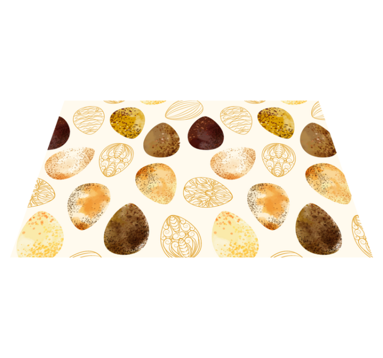 Individuais de mesa originais com motivo de ovo elegante - TenStickers