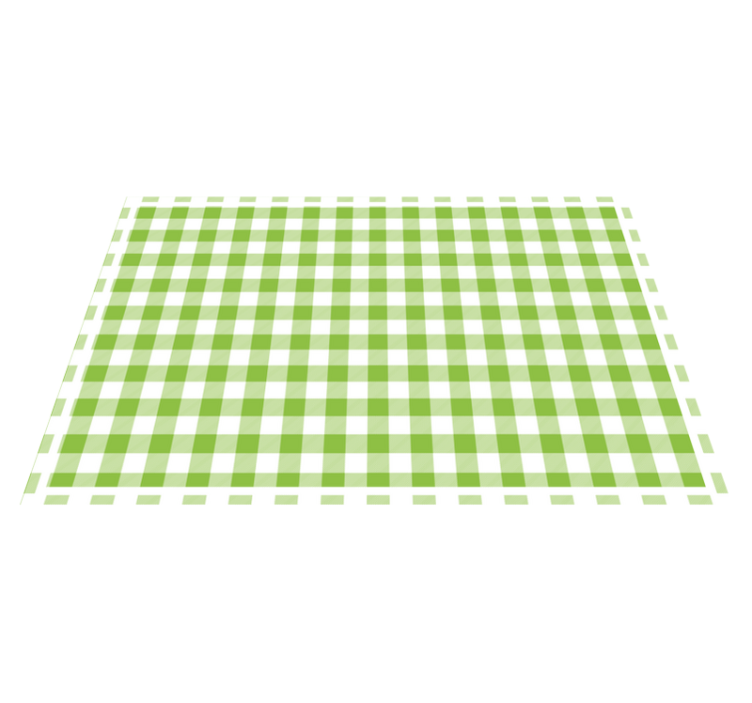 Individuais de mesa de texturas padrão xadrez verde - TenStickers