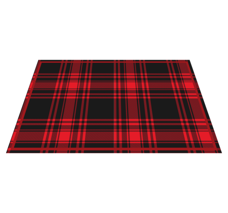 Individuais de mesa de texturas Padrão xadrez menzies tartan pret - TenStickers