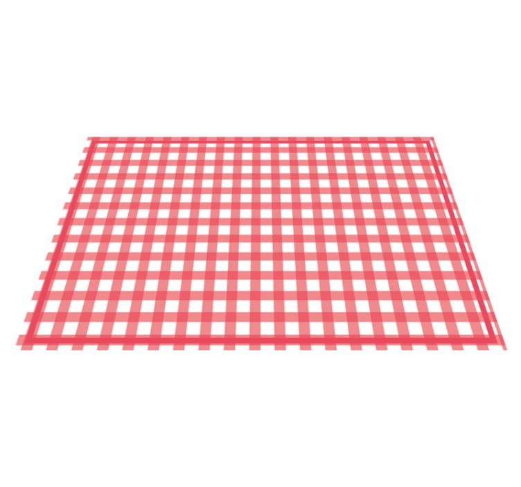 Individuais de mesa de texturas padrão xadrez vermelho - TenStickers