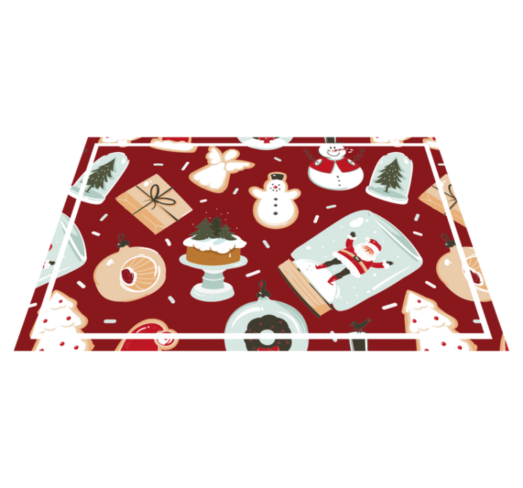 Individuais de mesa de natal com motivos festivos - TenStickers