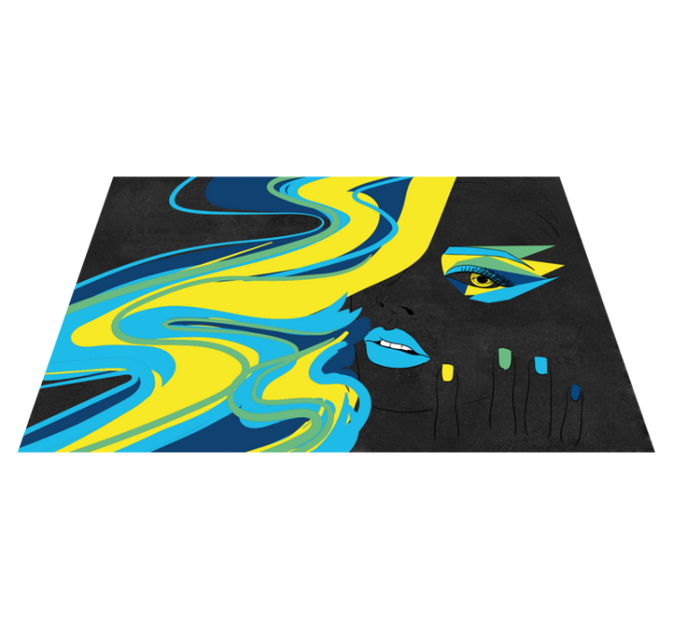 Individuais de mesa originais arte em letras negras - TenStickers