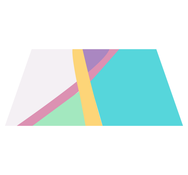 Individuais de mesa modernos em camadas coloridas - TenStickers