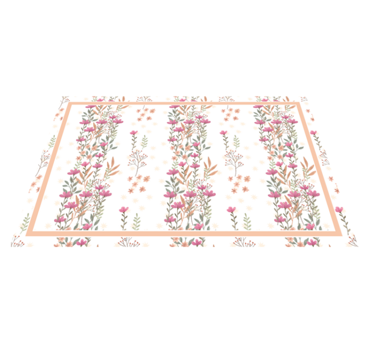 Individuais de mesa originais composição botânica elegante - TenStickers