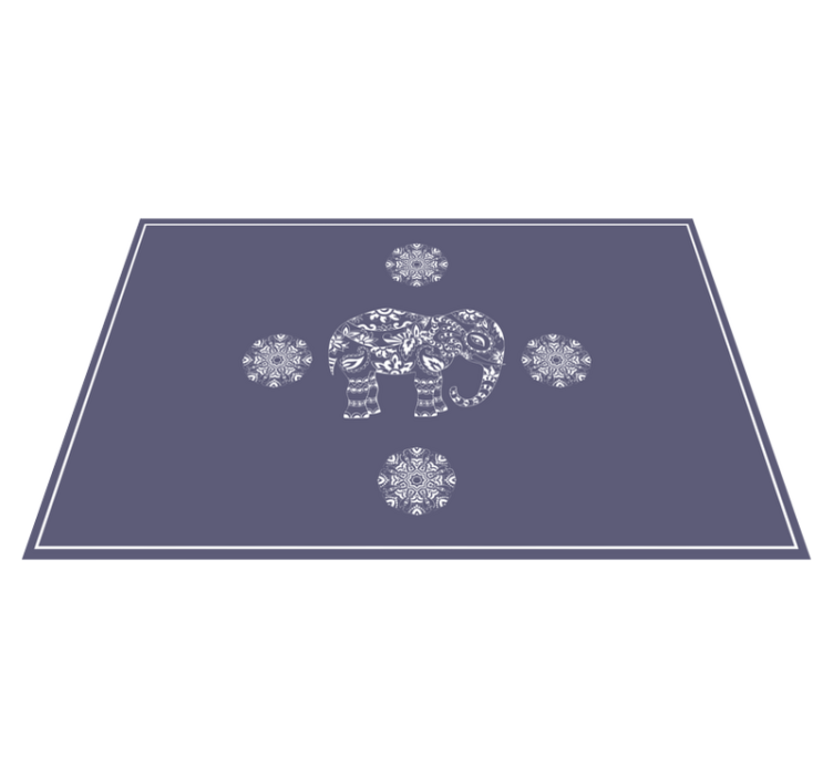 Individuais de mesa originais com estampa de elefante - TenStickers