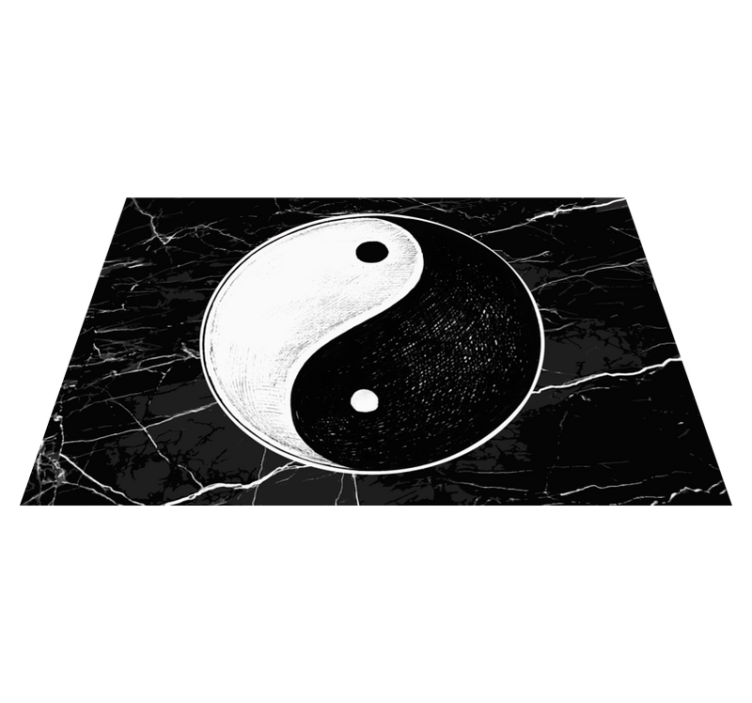 Individuais de mesa originais Equilíbrio yin yang original - TenStickers