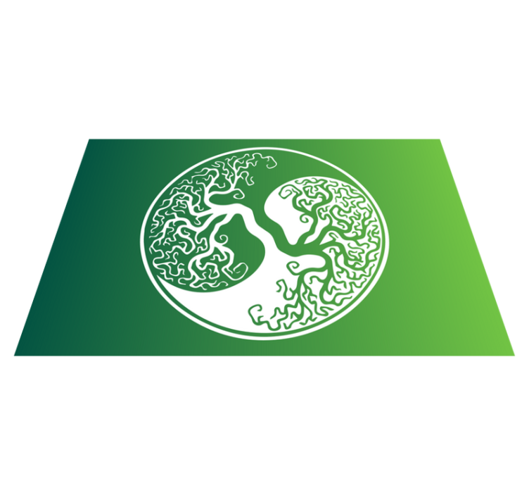 Individuais de mesa modernos emblema de ramos - TenStickers