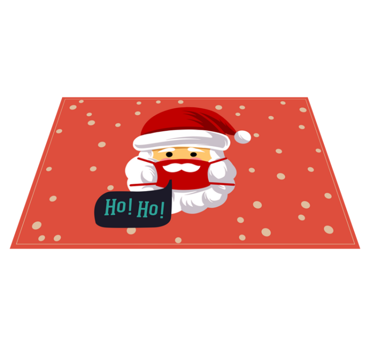 Individuais de mesa de natal alegria do papai noel - TenStickers