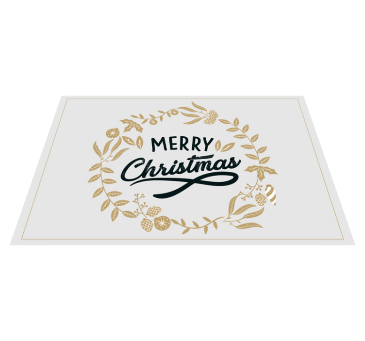 Individuais de mesa de natal guirlanda de natal - TenStickers