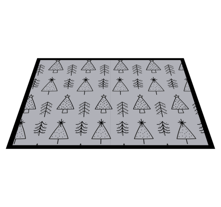 Individuais de mesa de natal Árvores de natal estilizadas - TenStickers