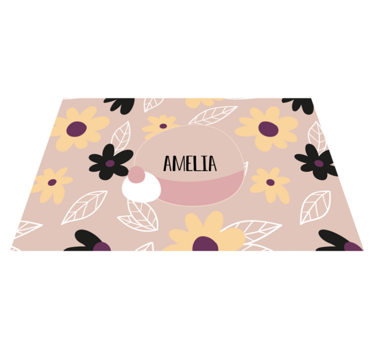 Individuais de mesa infantis estampa botânica personalizada - TenStickers