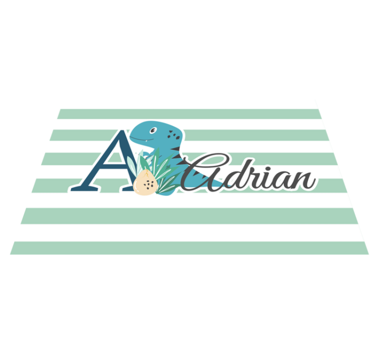 Individuais de mesa infantis com design de dinossauro - TenStickers