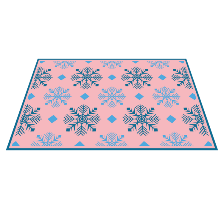 Individuais de mesa de natal com padrão de flocos de neve - TenStickers