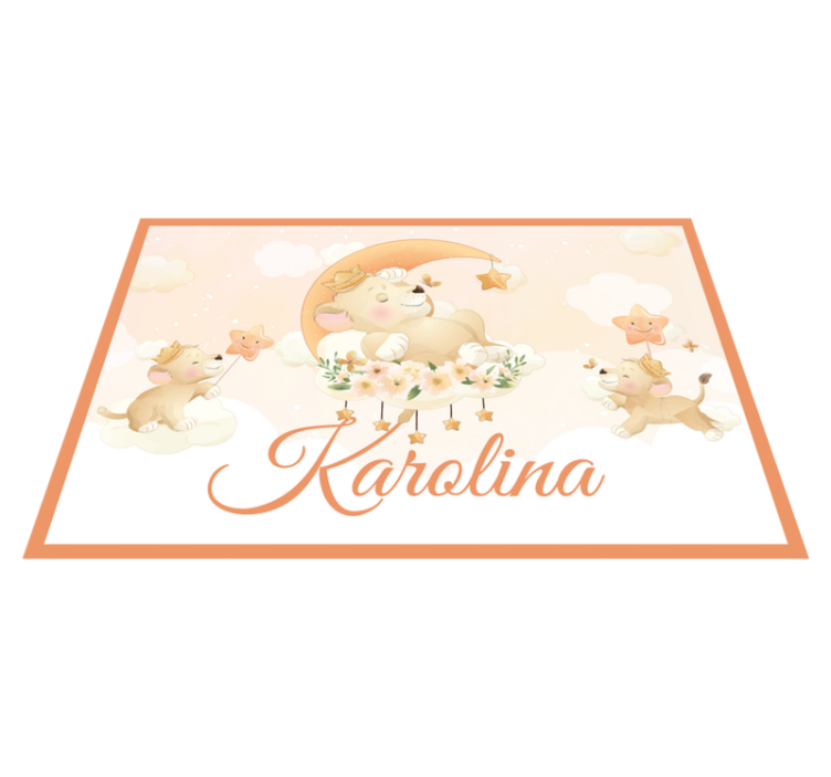 Individuais de mesa infantis filhotes de leão divertidos - TenStickers