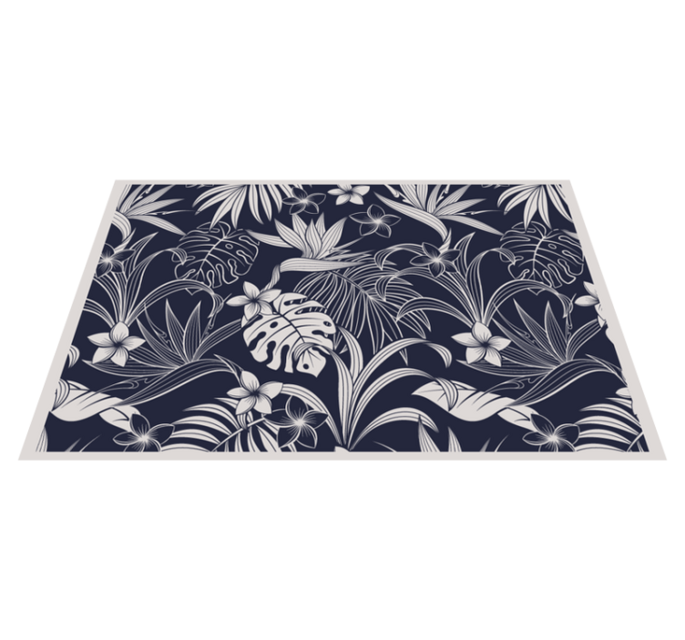 Individuais de mesa elegantes estampa floral tropical - TenStickers