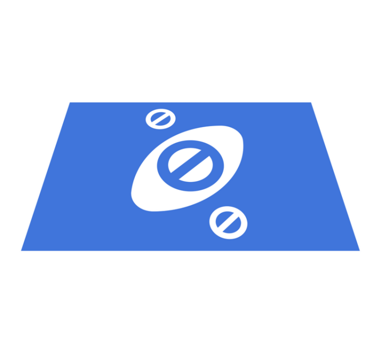 Individuais de mesa modernos com toque azul minimalista - TenStickers