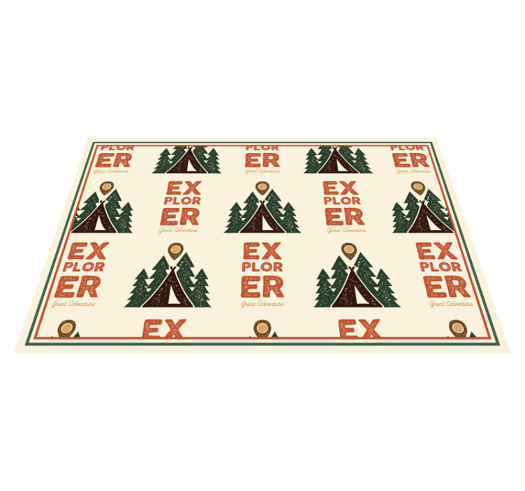 Individuais de mesa originais padrão aventura explorer - TenStickers